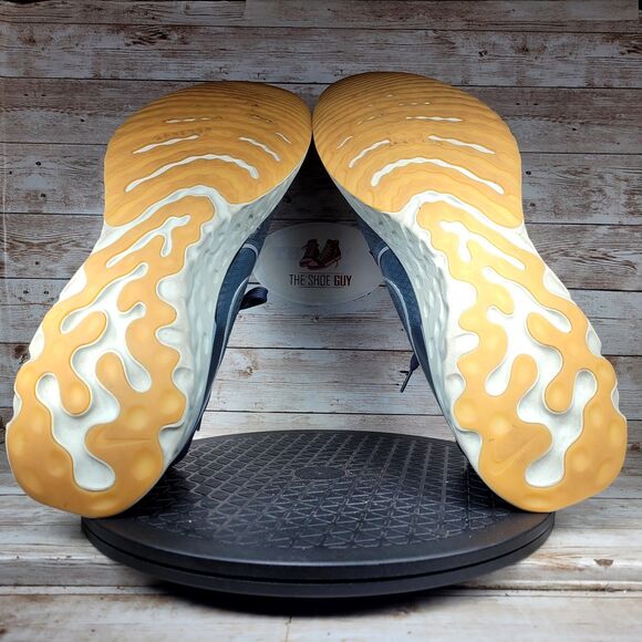 Nike React Men Size 13 Infinity Run Flyknit Blue Fox Athletic Shoes - Picture 7 of 14